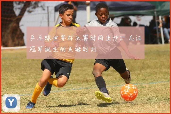 乒乓球世界杯决赛时间出炉：见证冠军诞生的关键时刻