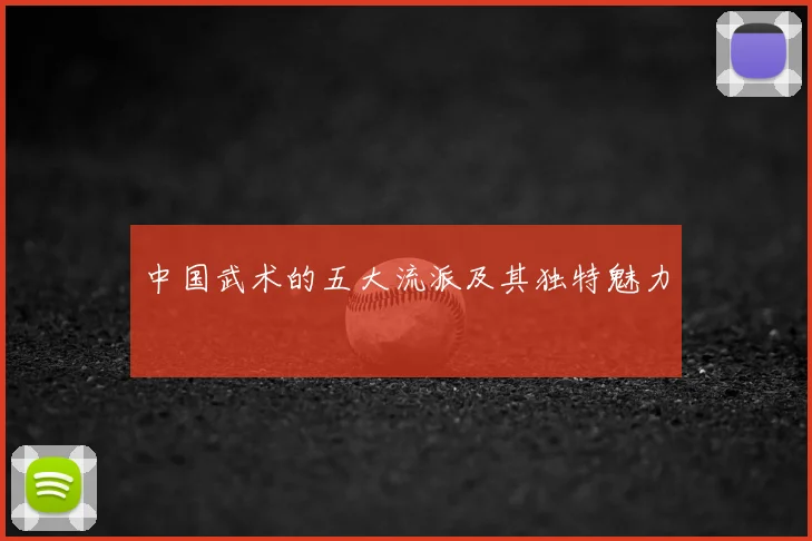 中国武术的五大流派及其独特魅力